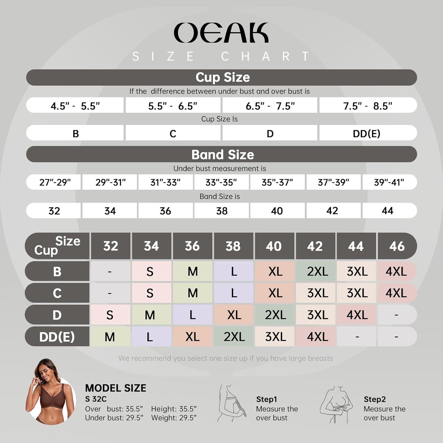 imageOEAK Nursing Bra for Breastfeeding Soft Supportive Maternity Bras Comfortable Wireless Pregnancy Bras Hands Free Pumping BrasCoffee