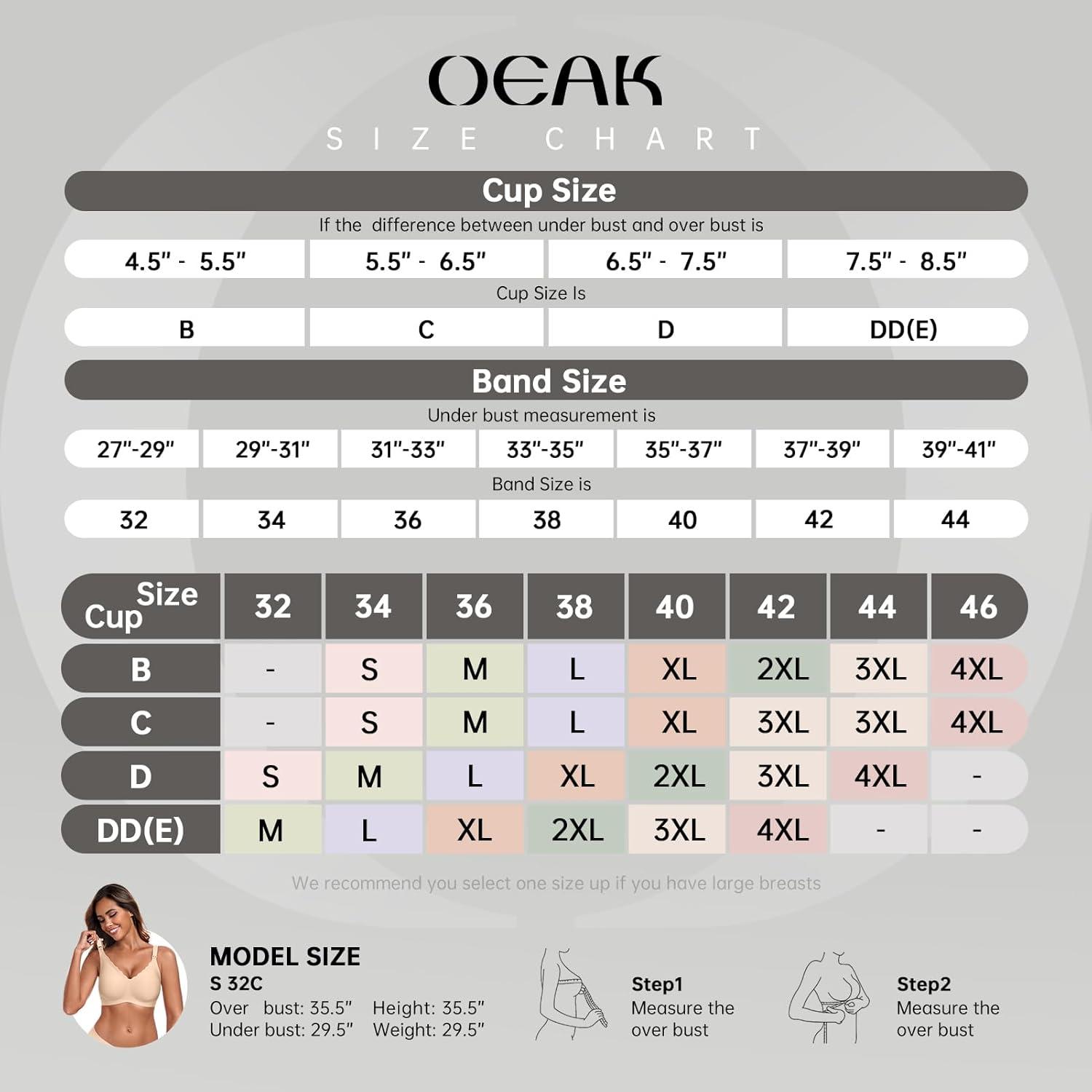 imageOEAK Nursing Bra for Breastfeeding Soft Supportive Maternity Bras Comfortable Wireless Pregnancy Bras Hands Free Pumping BrasPink