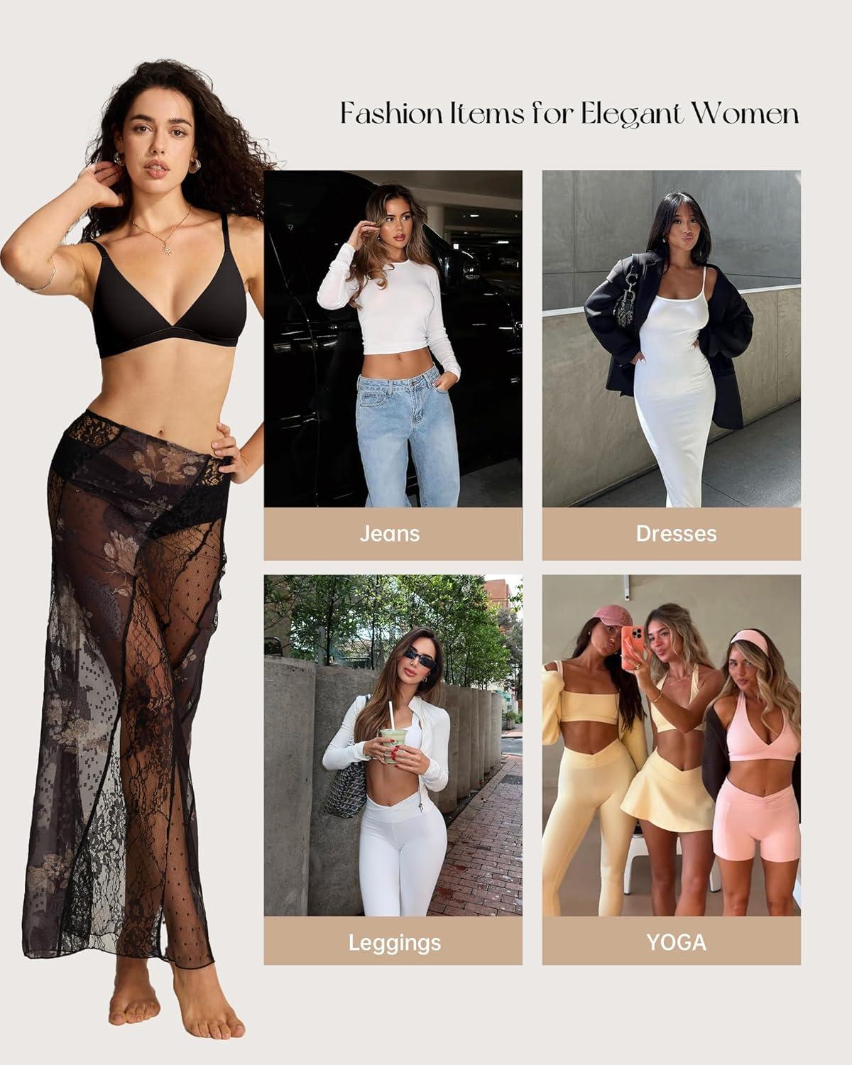 imageOEAK Seamless Thongs for Women Invisible Thongs No Show Thong Panty Liners Tangas Comfortable Workout GStrings UnderwearBlack