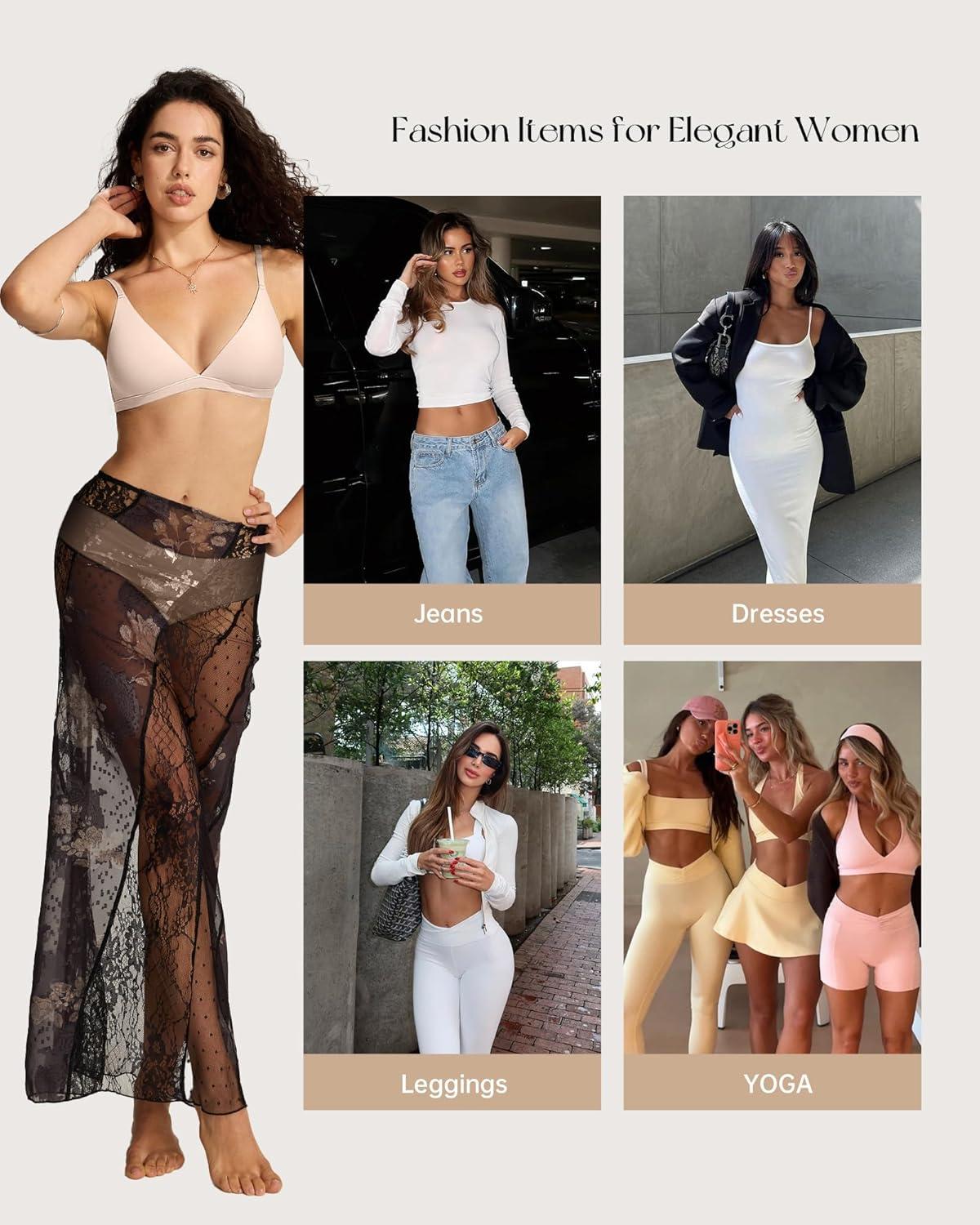 imageOEAK Seamless Thongs for Women Invisible Thongs No Show Thong Panty Liners Tangas Comfortable Workout GStrings UnderwearBlackcream