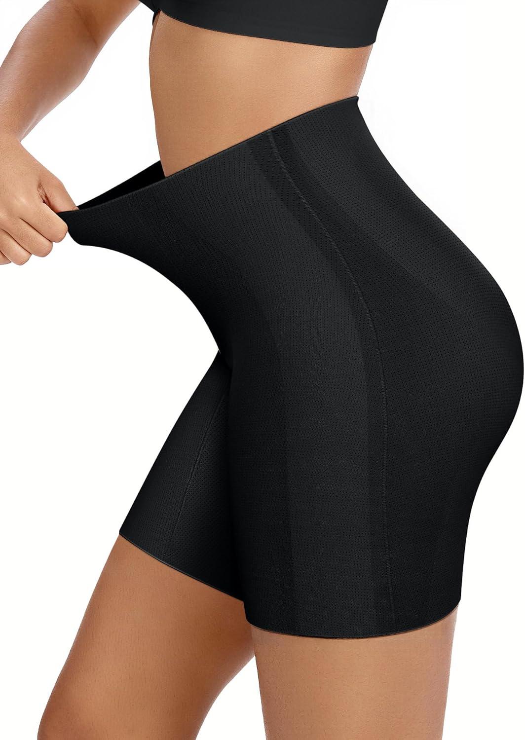 imageOEAK Tummy Control Shapewear for Women Seamless Girdle High Waisted Body Shaper Underwear Panty Smooth Under Dress ShapewearBlack