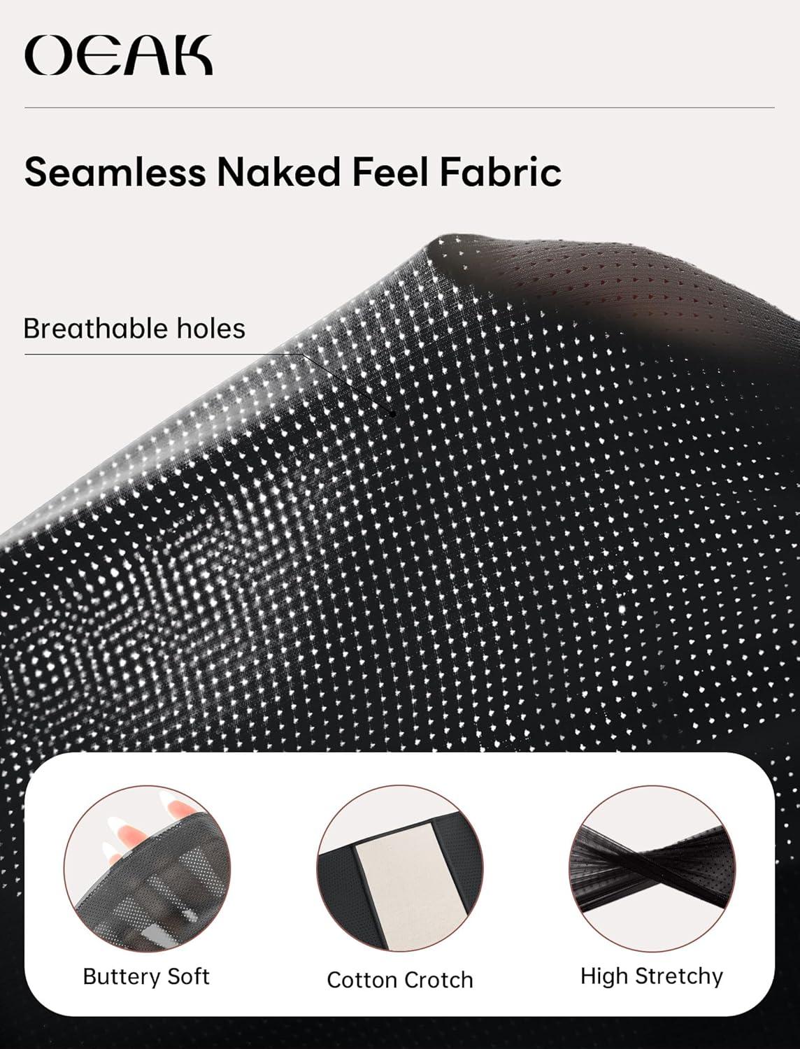 imageOEAK Tummy Control Shapewear for Women Seamless Girdle High Waisted Body Shaper Underwear Panty Smooth Under Dress ShapewearBlack