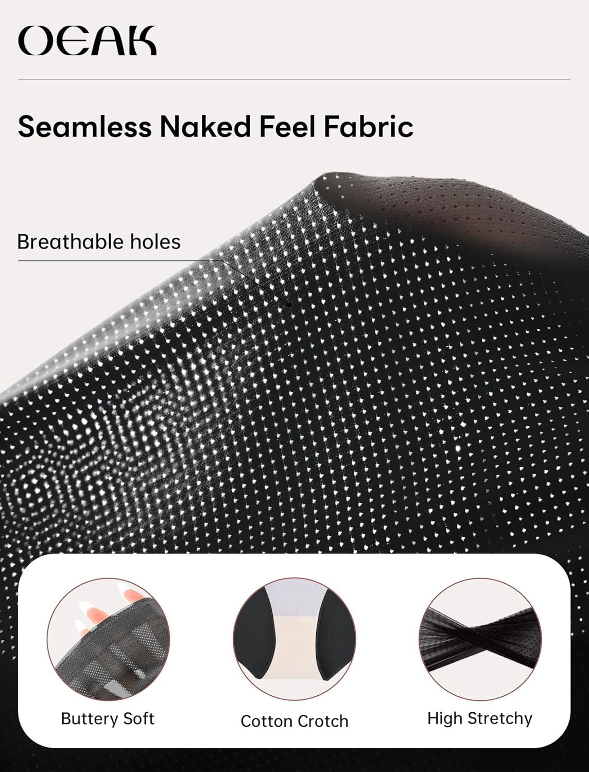 imageOEAK Tummy Control Shapewear for Women Seamless Girdle High Waisted Body Shaper Underwear Panty Smooth Under Dress ShapewearBlack