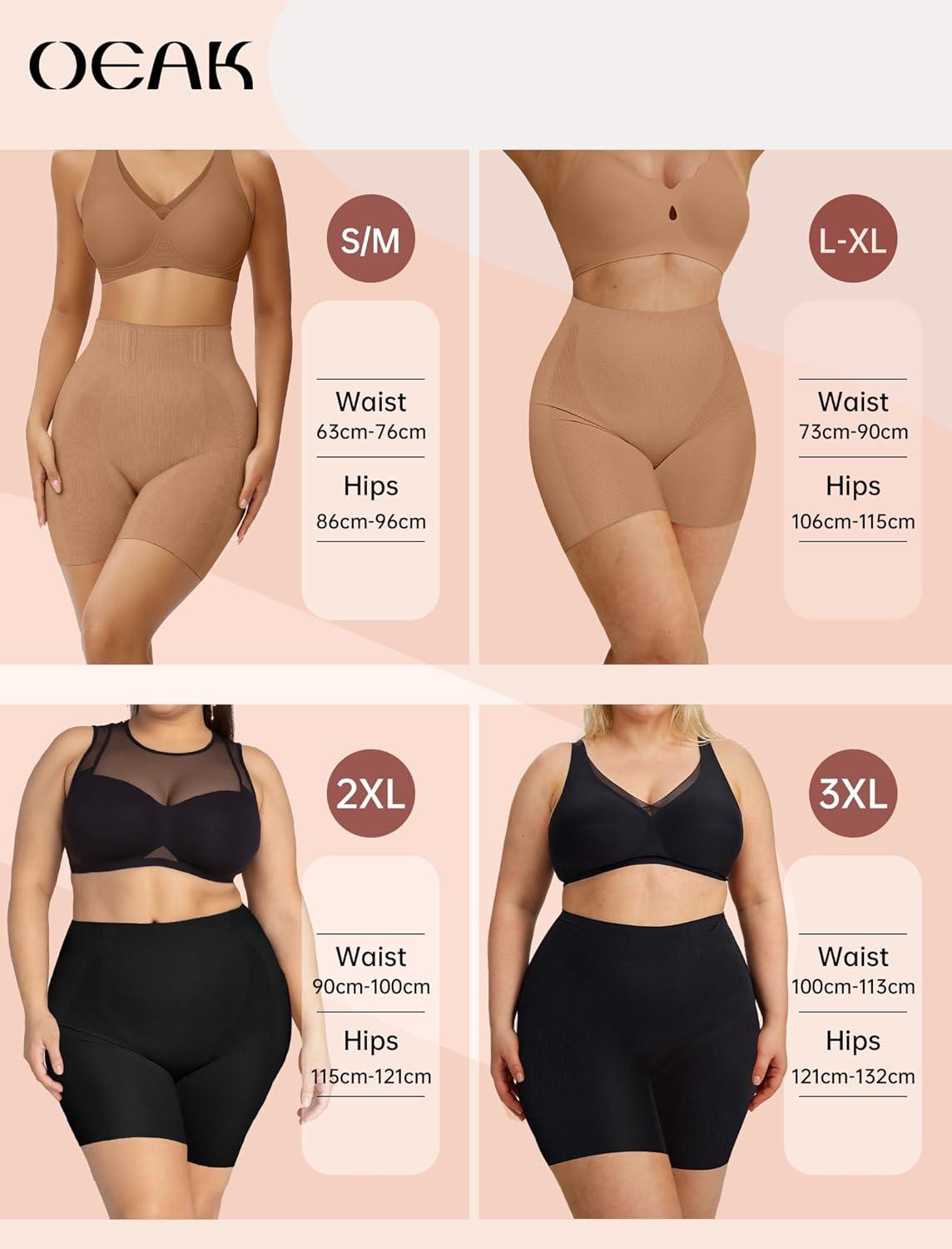 imageOEAK Tummy Control Shapewear for Women Seamless Girdle High Waisted Body Shaper Underwear Panty Smooth Under Dress ShapewearCoffee