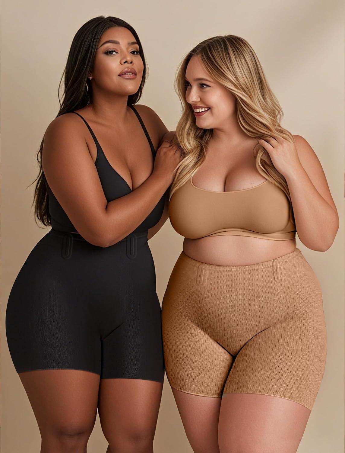 imageOEAK Tummy Control Shapewear for Women Seamless Girdle High Waisted Body Shaper Underwear Panty Smooth Under Dress ShapewearCoffee