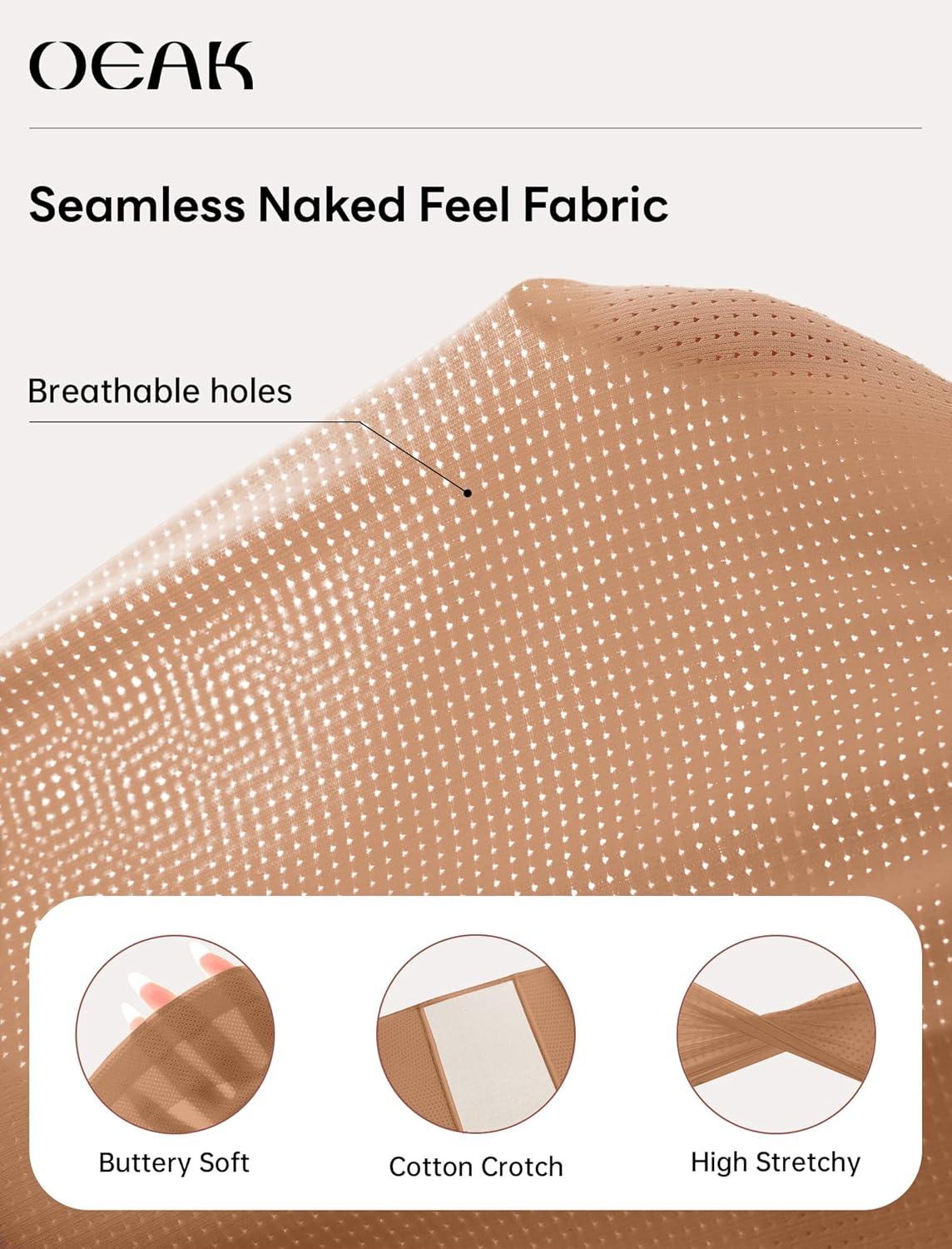 imageOEAK Tummy Control Shapewear for Women Seamless Girdle High Waisted Body Shaper Underwear Panty Smooth Under Dress ShapewearCoffee