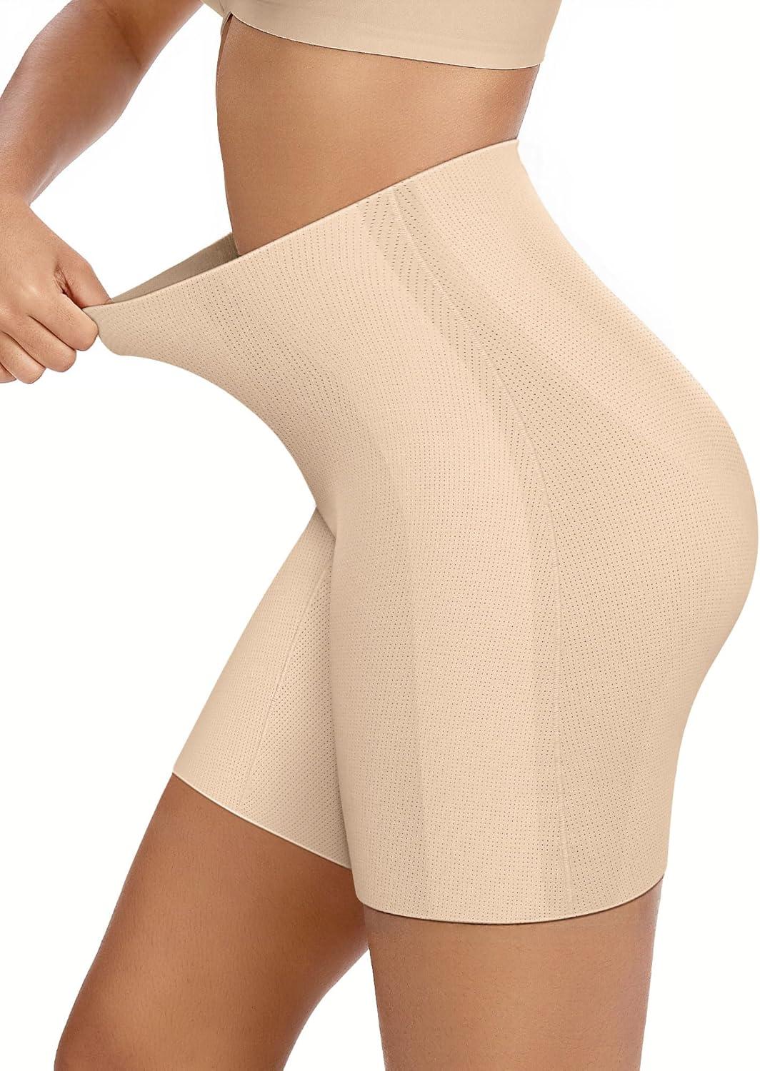 imageOEAK Tummy Control Shapewear for Women Seamless Girdle High Waisted Body Shaper Underwear Panty Smooth Under Dress ShapewearNude
