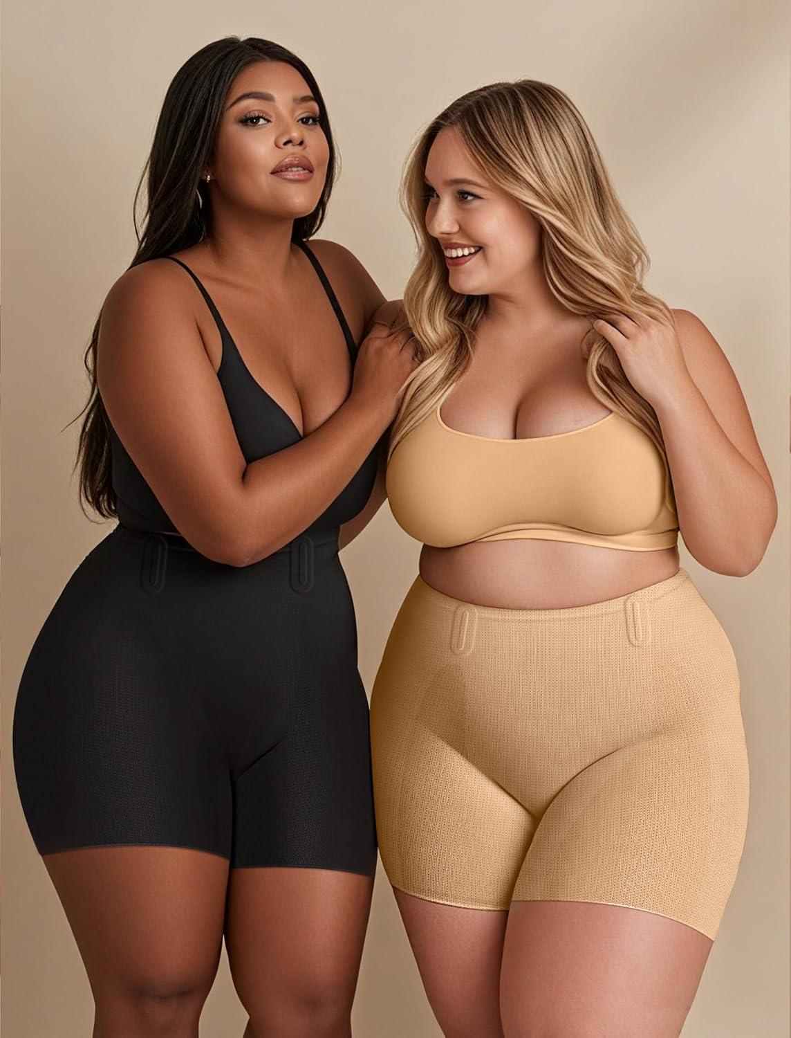 imageOEAK Tummy Control Shapewear for Women Seamless Girdle High Waisted Body Shaper Underwear Panty Smooth Under Dress ShapewearSand