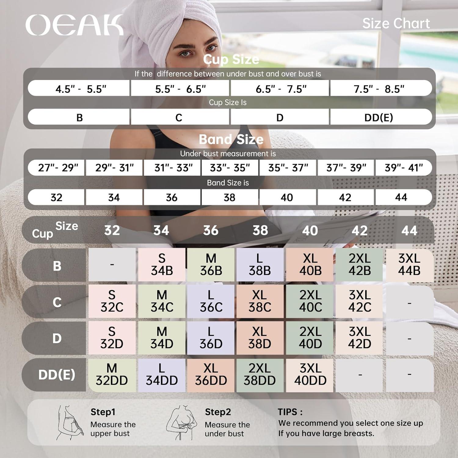 imageOEAK Women Comfortable Push Up Bras Wireless Seamless Full Coverage Bralette Buttery Soft Everyday Tshirt Bra Convertible BraBlack