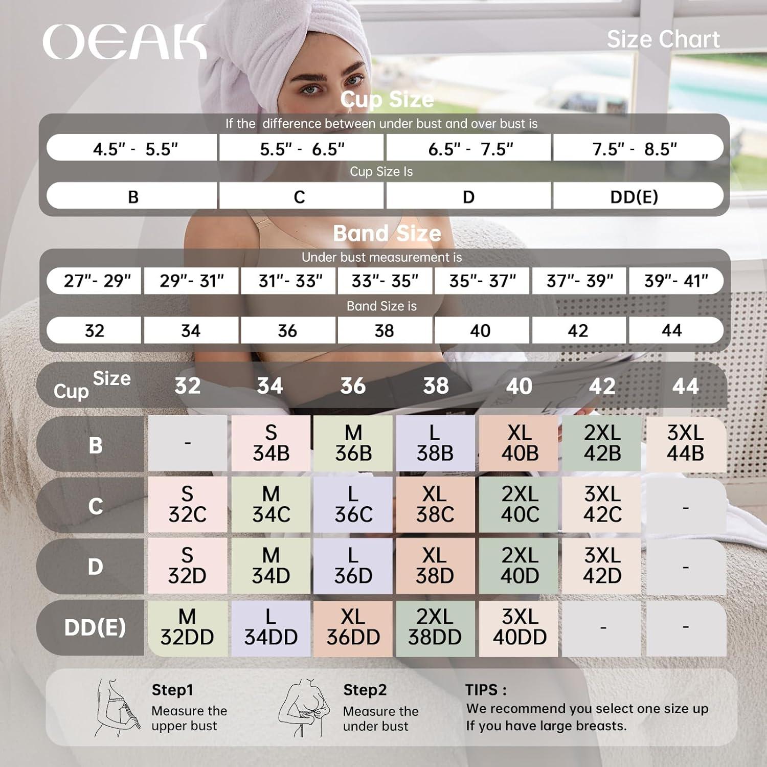 imageOEAK Women Comfortable Push Up Bras Wireless Seamless Full Coverage Bralette Buttery Soft Everyday Tshirt Bra Convertible BraNude