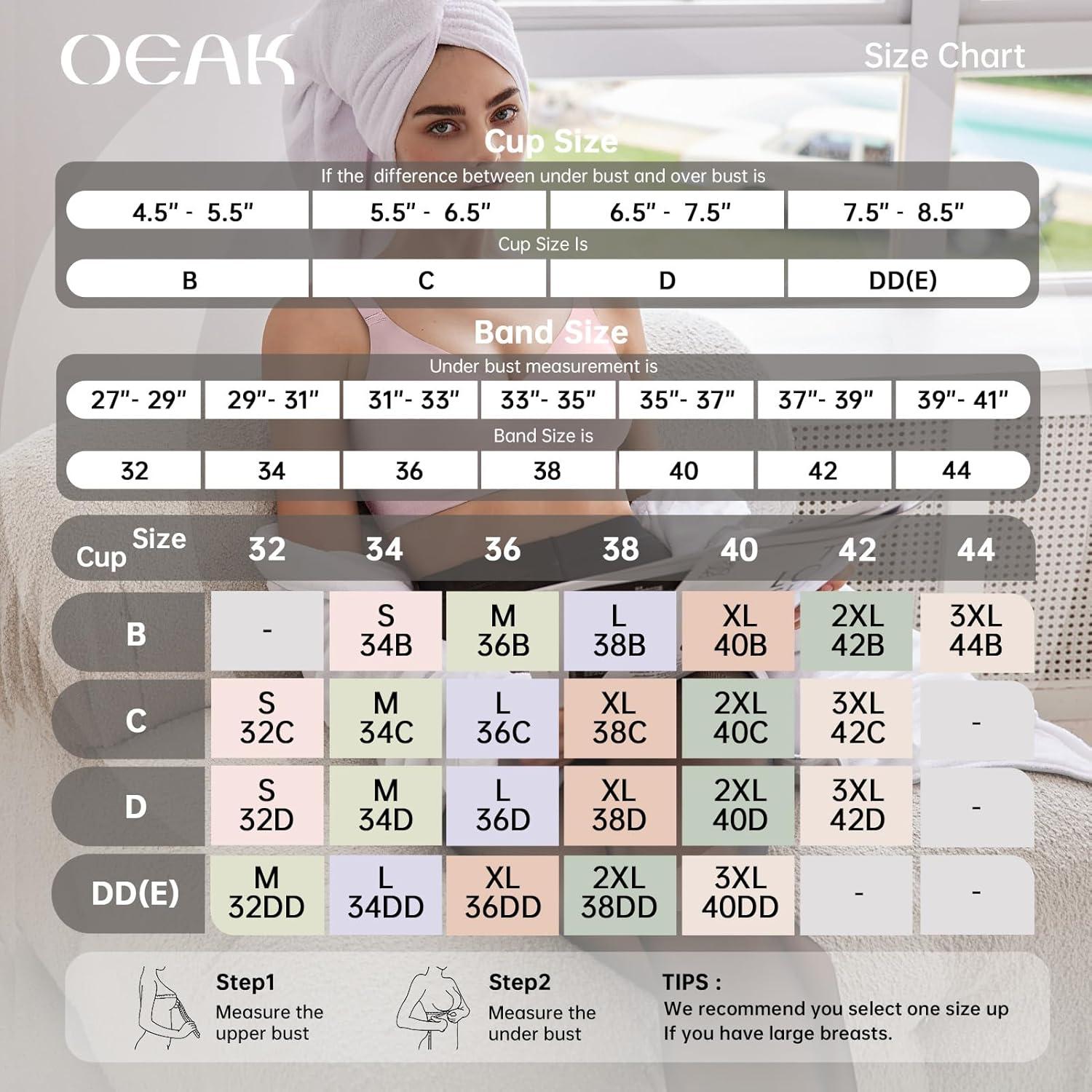 imageOEAK Women Comfortable Push Up Bras Wireless Seamless Full Coverage Bralette Buttery Soft Everyday Tshirt Bra Convertible BraPink