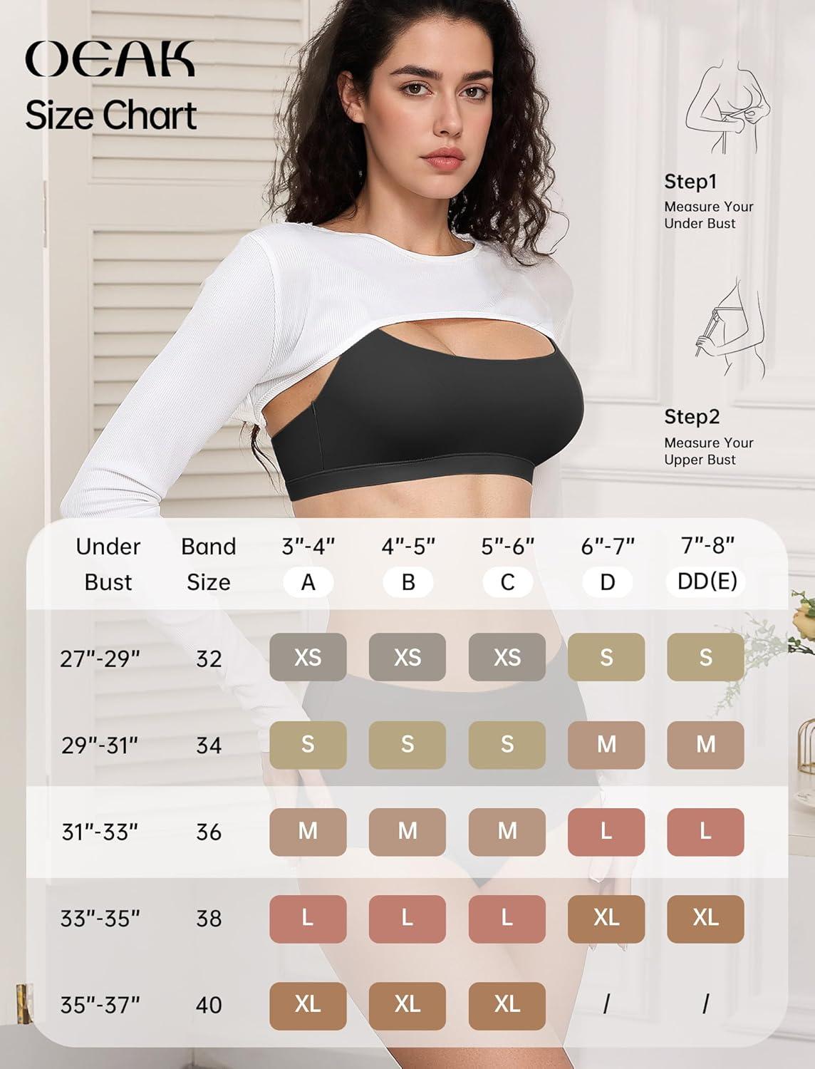 imageOEAK Womens Comfortable Bras No Underwire Cami Bra Seamless Unlined Bralettes Scoop Neck Unpadded Everyday Sports Tshirt BraBlack