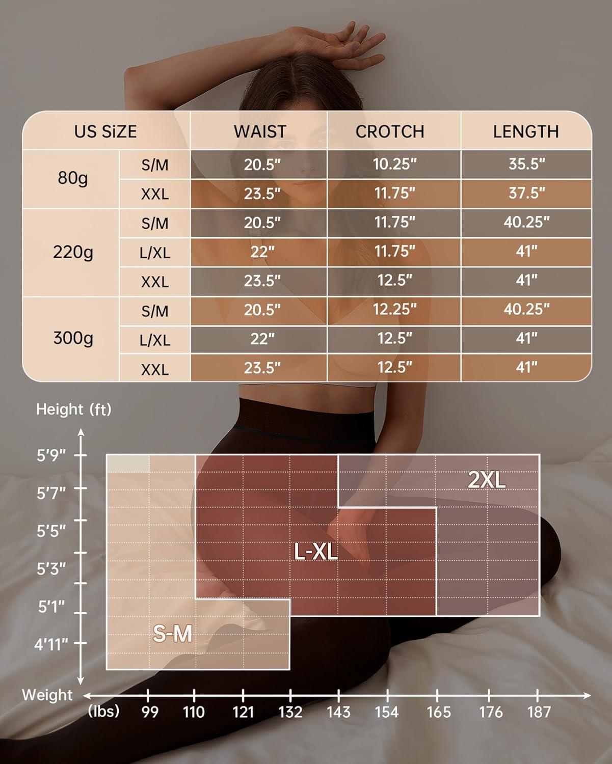 imageOEAK Womens Fleece Lined Tights Fake Translucent Pantyhose Thermal Opaque High Waisted Winter Legging Footed Sheer TightsFake Translucent Chocolate