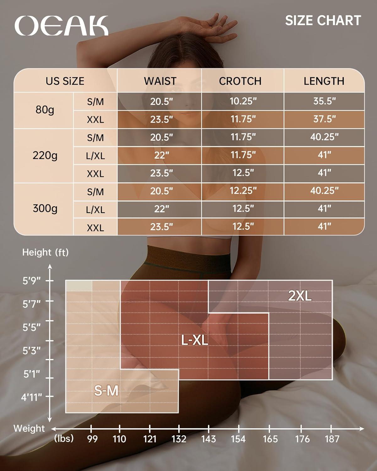 imageOEAK Womens Fleece Lined Tights Fake Translucent Pantyhose Thermal Opaque High Waisted Winter Legging Footed Sheer TightsFake Translucent Honey