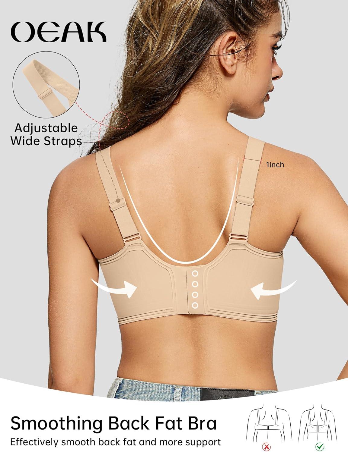 imageOEAK Womens Seamless Push Up Bras No Underwire Full Coverage Comfortable Bra V Neck Bralettes Wireless Everyday BraSemolina