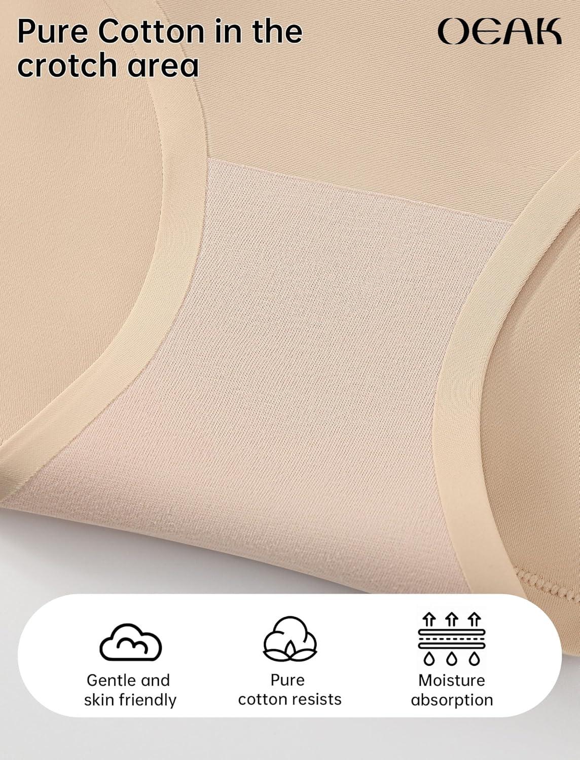 imageOEAK Womens Tummy Control Shapewear Seamless Girdle High Waisted Body Shaper Panties Plus Size Shapewear Shorts ampamp Briefs