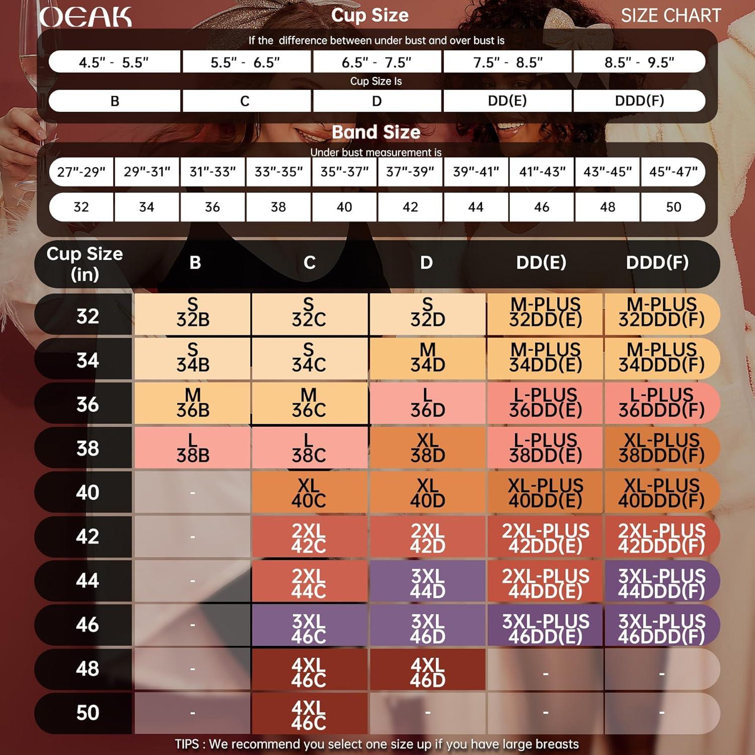 imageOEAK Womens Wireless Seamless Bras Full Coverage Supportive Lounge Bra Push Up Plus Size Everyday Bra Comfortable Tshirt BrasBrown