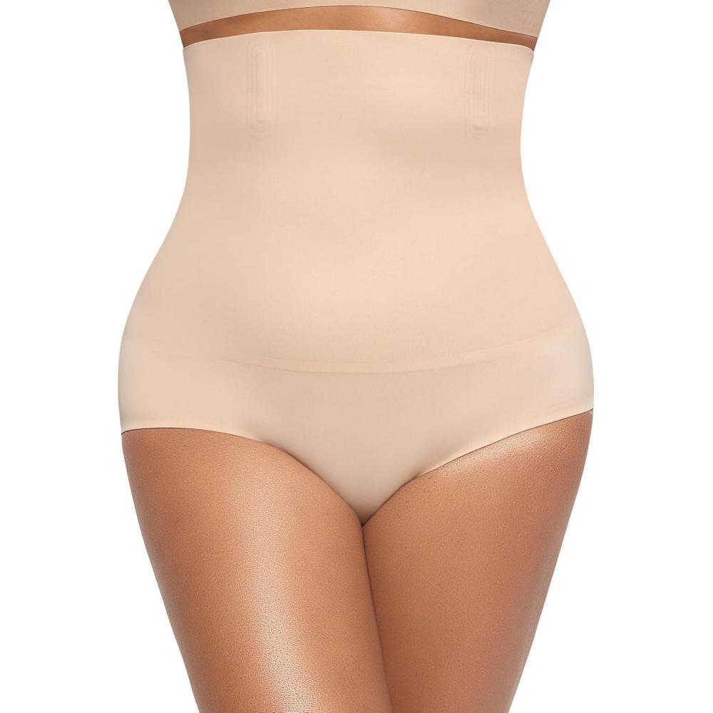 imageOEAK Womens Tummy Control Shapewear Seamless Girdle High Waisted Body Shaper Panties Plus Size Shapewear Shorts ampamp Briefs