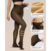imageOEAK Fleece Lined Tights Black 200g SM Tall ampamp Nursing Bras For Breastfeeding Nude S