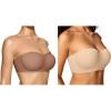 imageOEAK Womens Strapless Bras Push Up Bandeau Bra Coffee XLStrapless Bras Underwire NonSlip Tube Top Bra Nude 42C