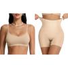 imageOEAK Women Tummy Control Shapewear Nude SComfort Cami Bra Seamless Unlined Bralettes Beige S