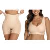 imageOEAK Women Tummy Control Shapewear NudeJelly Bralette Everyday Sports Tshirt Bra Skin Sand L
