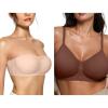 imageOEAK Womens Strapless Bras Bandeau Bra Nude ampamp Bralettes for Women with Support Chocolate M