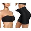 imageOEAK Womens Strapless Bras Push Up Bandeau Bra ampamp Tummy Control Shapewear Black S
