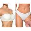 imageOEAK Womens Strapless Bras Push Up ampamp Cotton Thongs Seamless Thongs White M