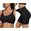 imageOEAK Womens Wireless Bras V Mesh Comfortable ampamp Tummy Control Shapewear Black XXL
