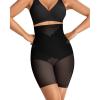 imageOEAK Womens Tummy Control Shapewear SuperPower High Waisted Butt Lift girdles Body Shaper Thigh Slimmer Seamless Shapewear Black XL