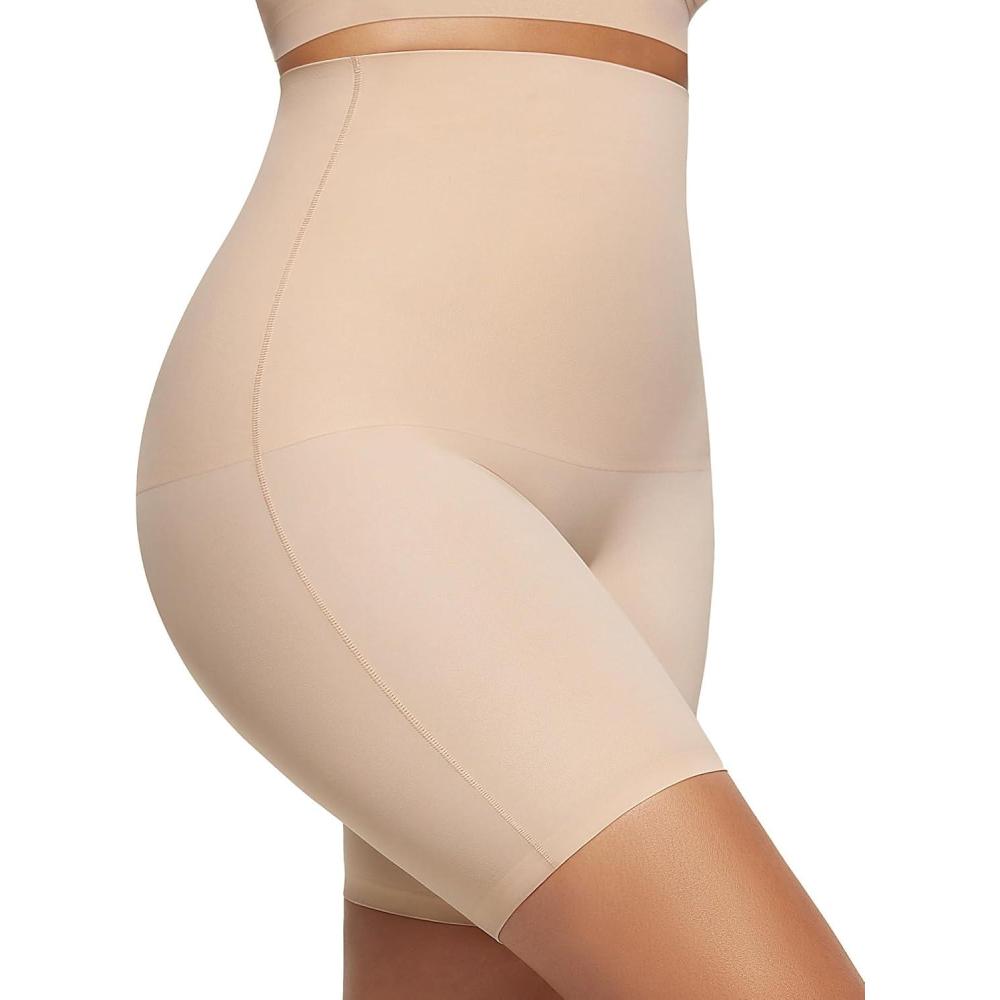 imageOEAK Womens Tummy Control Shapewear Seamless Girdle High Waisted Body Shaper Panties Plus Size Shapewear Shorts ampamp BriefsNude Shorts