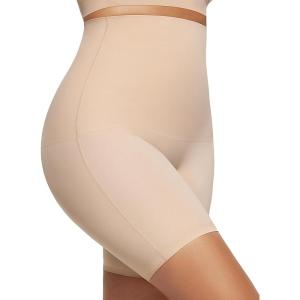 OEAK Womens Tummy Control Shapewear Seamless Girdle High Waisted Body Shaper Panties Plus Size Shapewear Shorts & Briefs(Nude Shorts)