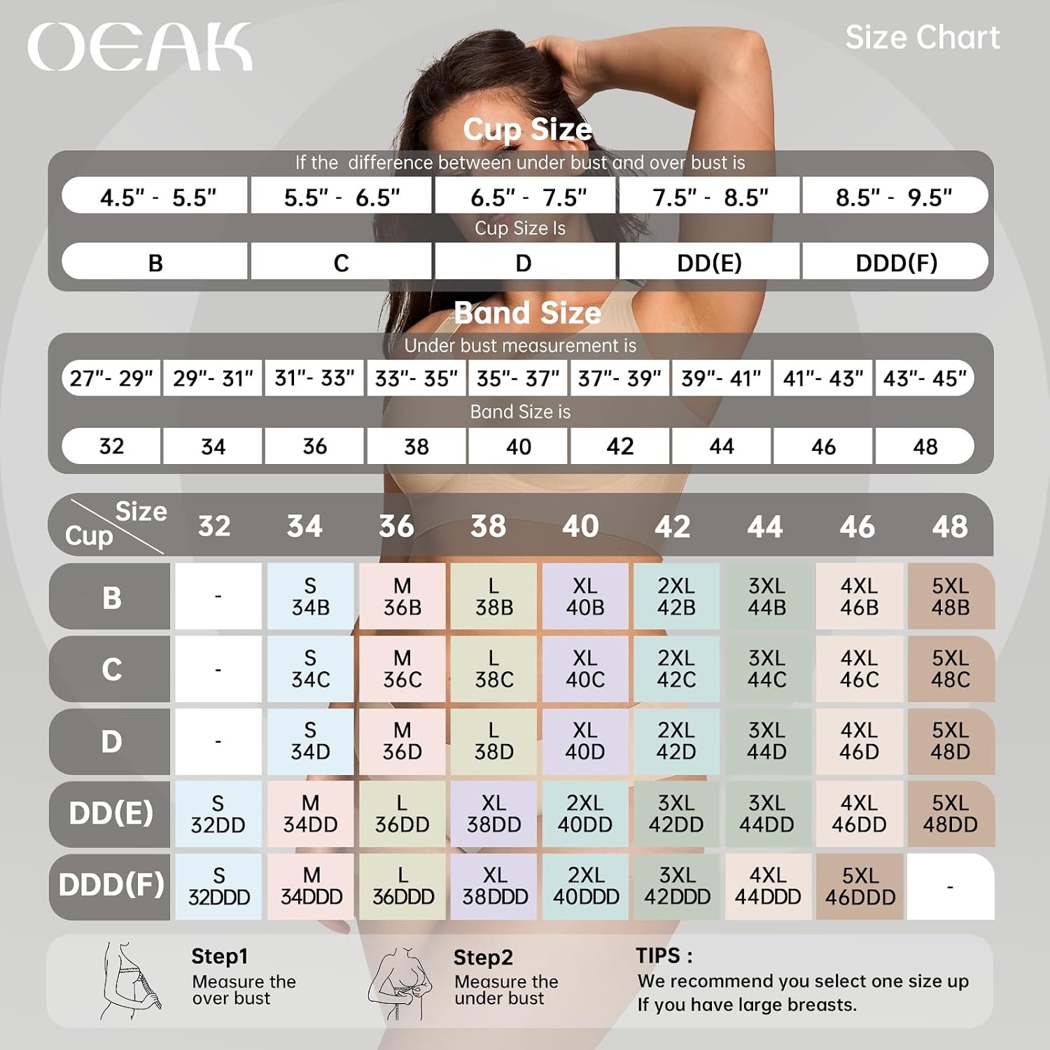 image:imageOEAK Womens Wireless Jelly Bras Plus Size Support Push Up Comfortable BraSemolina